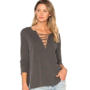 NSF Lola Front Lace Long Sleeve Shirt
